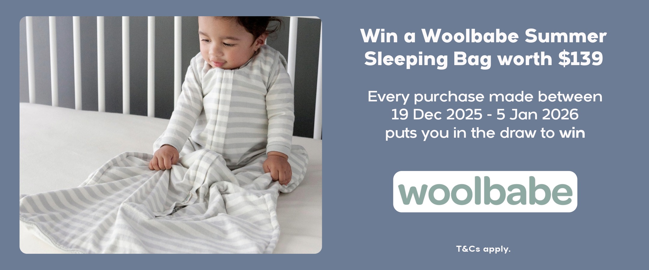 Win a Woolbabe Sleeping Bag
